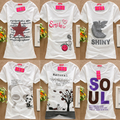 Amoy gold coins at a loss deals the last day of the Korean female white cotton short sleeve fashion T-shirt tide