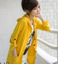 2012春夏装新款女装休闲可爱大码学院风外衣韩版中长款连帽<span class=H>卫衣</span>