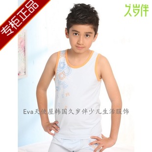  专柜新品 久岁伴儿童背心 夏款无袖汗衫 男童休闲T恤JBN12137