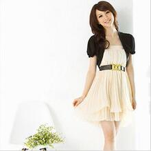 823秋装新品 2010韩版女装人气热卖一朵花短袖小披肩