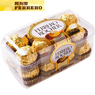  意大利进口费列罗金莎榛仁威化巧克力 T16粒水晶礼盒3盒包邮批发