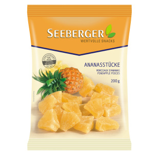  进口蜜饯果干-希贝格SEEBERGER菠萝干 200克 德国进口