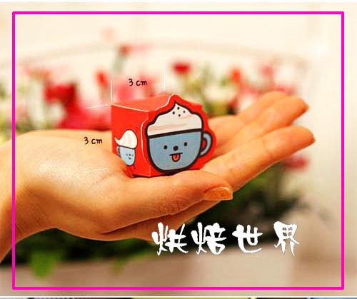 烘焙世界▆◣卡哇伊巧克力立体小礼品盒 饼干盒 巧克力盒（9入）