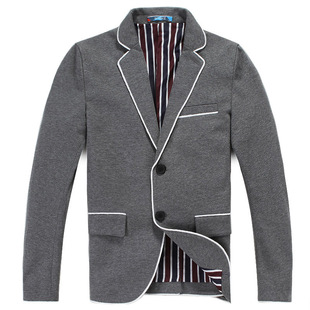  马克华菲西服 时尚英伦修身 韩版休闲西装外套 春装新款 型格男装