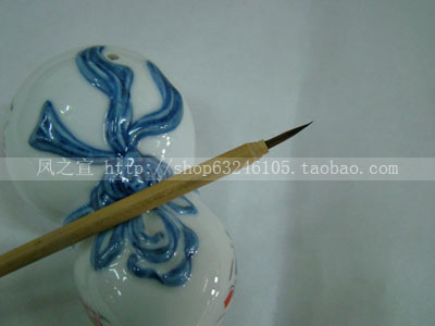 Bamboo poles Superfine Small brush Leaf ribs Zihao Rabbit's hair Porcelain painting Hook line Brushes caliber 0.2cm Out front 1cmin the Electronic Dictionary/Electronic paper book/Stationery , Painting tools/Painted wood/Calligraphy Supplies , Writing brush category - from Buy2taobao.com to provide professional Taobao agent buy service