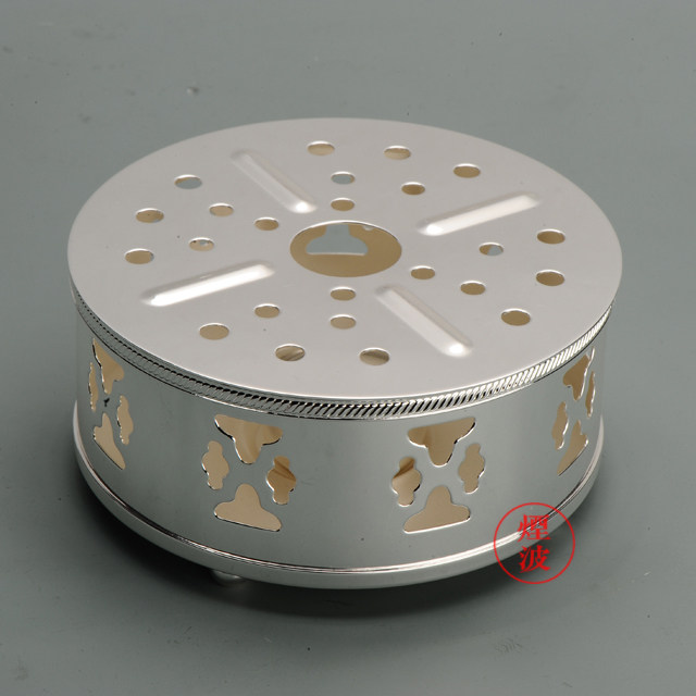 日本东京银器 早川器物 午后茶附件 保温壶架 银器 银具20-50