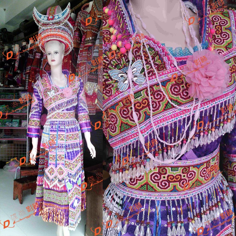 2014新款新料抢先 云南文山苗族服装 女装 衷心