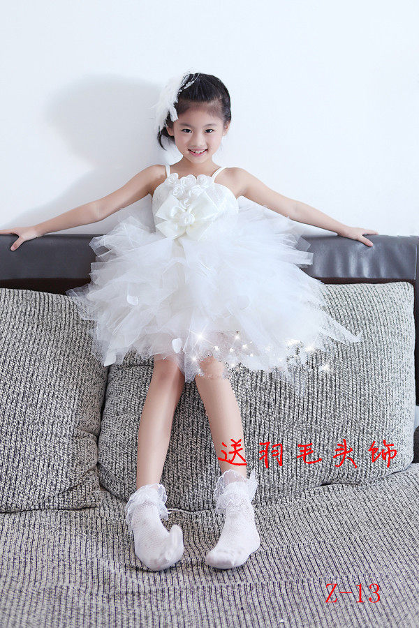 夏款<em>女童演出服</em>儿童公主<em>连衣裙</em>子中小童礼服花