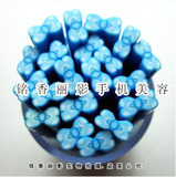 日韩热卖 手机美容 美甲专用 蓝色蝴蝶结 长5厘米 1元/条 DIY