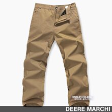 【5151m】DEERE MARCHI 经典时尚纯棉水洗直筒休闲裤 DM203