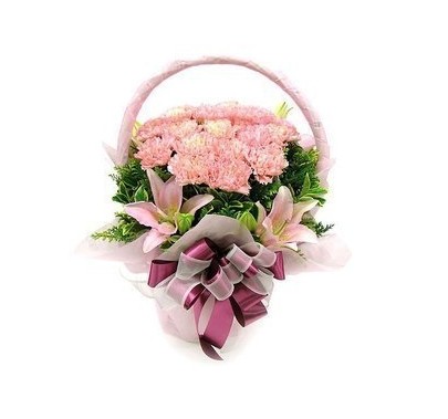 [Yanji Honesty entity Boutique Flower shop Mother's Day Thirty-eight Women's Day birthday Carnation Flower basketin the Flower delivery/Flowers simulation/Plants gardening , Flower delivery(City) category - from Buy2taobao.com to provide professional Taobao agent buy service