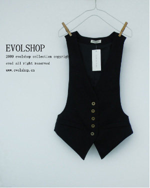 淘宝olive田园玫瑰 雪纺连衣裙 <em>燕尾</em>服 西服<em>马甲</em>