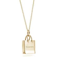 imitación tiffany joyas Tiffany Plata 925 TIFFANY compras 18K collar de la bolsa