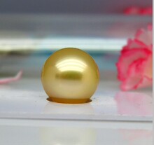 实惠价！！[南珠坊] 南洋珍珠 金珠 12-13MM 珠宝级A1AA