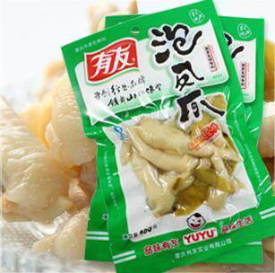 四皇冠 特价 重庆特产有友泡椒凤爪100g 3.66/元 断货很久 终于到