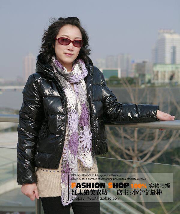 全场清仓  欧时力专柜899同步！连帽羽绒服   最后7件 枣红 土黄