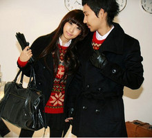 <span class=H>2010</span>秋冬装 <span class=H>韩版</span>瑞丽女装 男装外套长款双排扣情侣装情侣大衣风衣