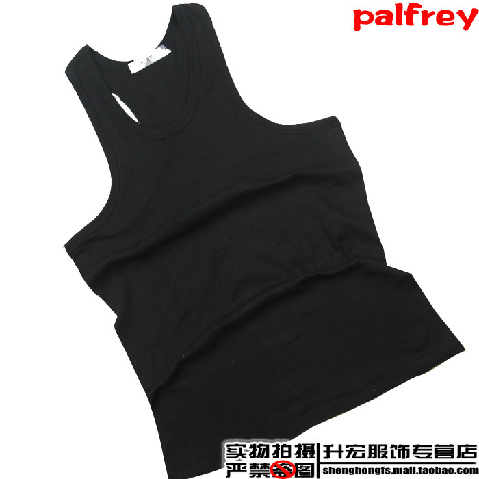 palfrey男士紧身纯棉背心 健身运动背心 男式夏季背心 工字背心rq