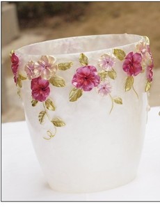 Elegant square top grade resin home products storage bucket/trash/arranged romantic Manor special