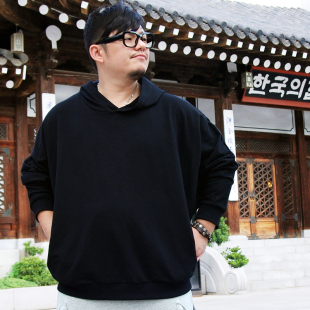  JSmix胖胖星球秋装大码男装蝙蝠袖卫衣X1069韩版加肥加大连帽外套