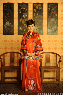 中式婚礼服 秀禾服 秀禾装 喜服嫁衣婚纱 手工刺