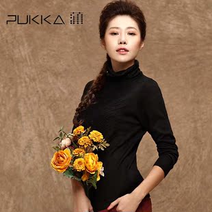  春秋装新款品牌女装 个性毛衫 手工钉珠堆堆领打底针织衫