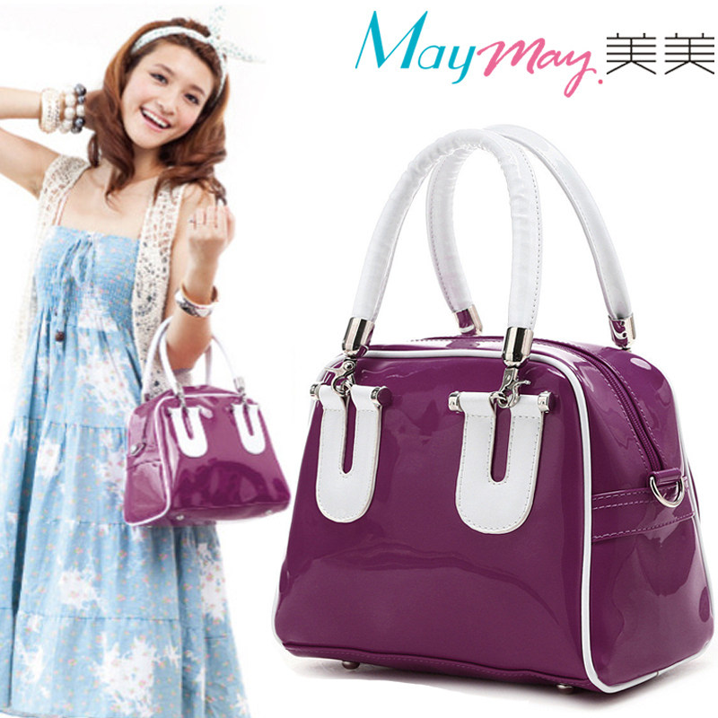maymay/美美 2012春季新款女包潮糖果色淑女手提斜跨包/达芙妮款