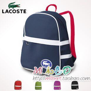 LACOSTE/法国鳄鱼 <span class=H>包</span><span class=H>包</span> 男<span class=H>女</span>通用 pvc防水 <span class=H>双肩</span> 背<span class=H>包</span> 学生书<span class=H>包</span>