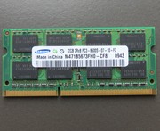 三星笔记本内存条DDR3 2G 1066 PC3-8500S 兼容1333 送螺丝