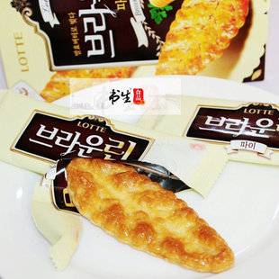  [书生海味店] 韩国乐天蜂蜜树叶饼干90g(177) 韩国明星的最爱
