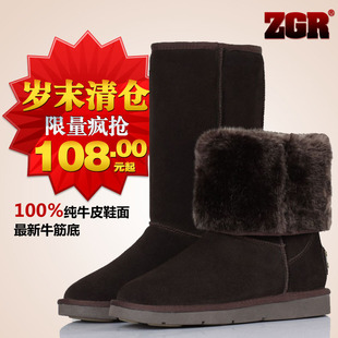 ����ĩ��֡�ZGRѩ��ѥ Ůѥ��ţƤ ��Ʒ ��� ţ��� �ؼ����