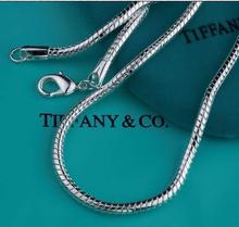 Plata | Comercio | Tiffany | Simple | Hombres | Yigu gruesa cadena 4MM | 20367