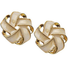 Love magic white-collar fair maiden manual twist earrings
