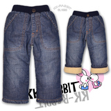 【特价清仓】法国KK兔男童/羊羔绒<span class=H>牛仔</span><span class=H>裤</span>P935-373外贸童装<span class=H>批发</span>