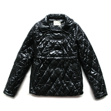 正品名泽奢华<span class=H>亮面</span>双排扣夹棉短外套棉衣棉袄棉服599元瘕疵亏本特