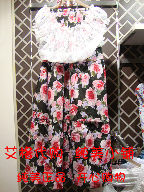 艾格正品代购ETAM*2011夏款连衣裙绿野仙踪110222081**34-439现货 价格:256.00