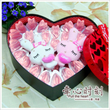 包邮^情人节礼物|99颗喜之郎水晶之恋果冻|爱情LOVE兔心意礼盒