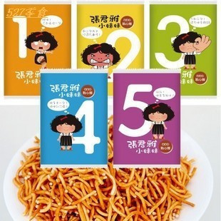  壹号零食台湾张君雅小妹妹BBQ点心面 好吃好玩 台湾维力正品 22g(