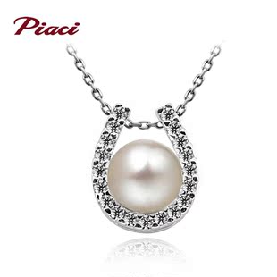  piaci项链 天然珍珠 锁骨链 韩版时尚 短款项坠女 吊坠 套装首饰