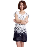 奕生缘女装2011新款正品 夏季韩版雪纺连衣裙高品质雪纺裙子 清仓