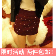 2012秋冬新款冬裙毛呢料加厚短裙小A裙半身裙包臀裙子