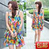 【<span class=H>VERO</span> MODA 2010专柜热卖】碎花吊带雪纺 连衣裙 310241005 包邮