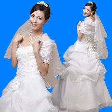特价包邮高档婚纱礼服春款欧美最新款2012韩版韩式包肩米白色婚纱