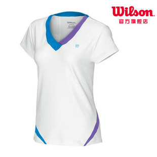 [Buy-one-get-one] Wilson/nCode tennis ladies short sleeve v neck shirts clothing A3361