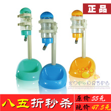 宠博士组合式宠物食盆+升降杆式狗狗饮水器宠物饮水器自动饮水机