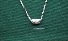 La primera Tiffany plata de ley 925 joyas colgantes collar colgado hembra de cadena corta jersey de guisantes