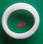 缅甸水沫子玉镯、手环、天然A货内径61.5水沫子羊脂质手镯V8