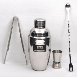 煌鹰 不锈钢加厚调酒器套装350cc鸡尾酒工具用品日式进口四件套