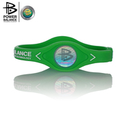 powerbalance霸能能量平衡公司，手环硅胶手环，neon绿色白字