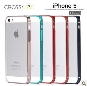 cross-line 0.7 iphone5s超薄金属边框苹果5保护壳套适用于